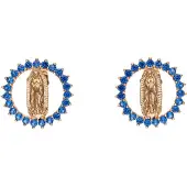 Gaya Boucles d'oreilles bleu roi / or