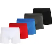 Jack & Jones Boxers azur / gris chiné / rouge / blanc