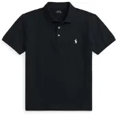 Ralph Lauren pour homme. 710941439040 Polo en piqué extensible Custom Slim Fit noir (XL), Casuel, Coton, Manche courte