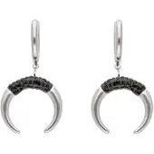 NAEMI Boucles d'oreilles noir / argent