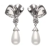 NAEMI Boucles d'oreilles argent / blanc