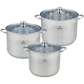KINGHOFF pots 6 pieces 11l/ 9l/ 7l KH4311
