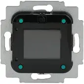 Busch-Jaeger Radio encastrable , modèle 8215U-101, avec technologie DAB+ et UKW, écran couleur, fonction réveil, couleur noire, 1 pièce.