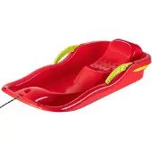 Kadax Luge en plastique , Snowbob 85x40x18cm, Luge de neige avec freins