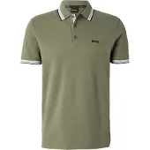 BOSS T-Shirt 'Paddy' kaki / noir / blanc