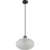 Globo Lampe pendante simple Brokana Bronze à fusil