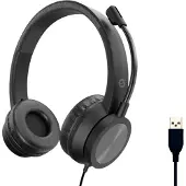 Conceptronic POLONA05B écouteur/casque Avec fil Arceau Appels/Musique USB Type-A Noir
