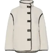 Pieces Veste mi-saison 'PCAugusta' chocolat / blanc cassé