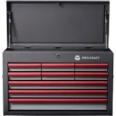 Toolcraft 887090 Servantes d'atelier Couleur du fabricant : Gris, Anthracite, Rouge