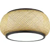 Globo Lampe de plafond Bambora avec du bambou Ø 38 cm