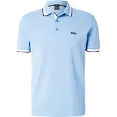 BOSS T-Shirt 'Paddy' bleu ciel / noir / blanc