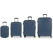 Gabol Future Plus Spinner Expandable 240l Trolley Bag 4 Units Bleu
