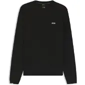 BOSS Pull en coton avec détails contrastants