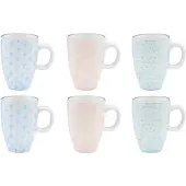 Bjorn Tasse Pattern 9cl - 6 Pièces - Pastel