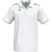 Erima Polo Cmpt Wings Blanc/noir - XS