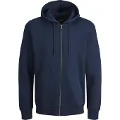 Jack & Jones Bradley Plus Size Full Zip Sweatshirt Bleu 3XL / Regular Homme