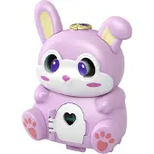 Polly Pocket - Boîte à lapins transformable, avec mini-poupée Polly, figurine de lapin et surprises - Mini-poupée - dès 4 ans