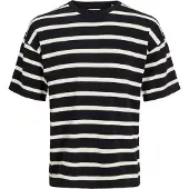 Jack & Jones Emil Knit Short Sleeve T-shirt Noir L Homme