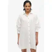 Superdry Ibiza Longline Beach Long Sleeve Shirt Blanc XL Femme