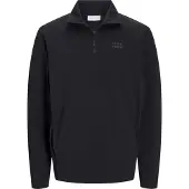 Jack & Jones Matty Logo Half Zip Sweatshirt Noir M Homme