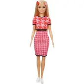 Mattel Poupée Fashionistas en haut/jupe pied-de-poule