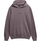 Superdry pour homme. M2014031A Sweat à capuche Micro Logo violet (M), Casuel, Coton