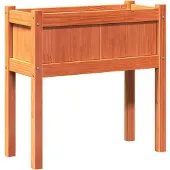 vidaXL Jardinières et pieds cire marron 70x31x70 cm bois de pin massif
