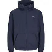 Jack & Jones Basic Zip Plus Size Full Zip Sweatshirt Bleu 6XL Homme