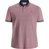 Jack & Jones Paulos Plus Size Short Sleeve Polo Rouge 7XL Homme