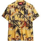 Superdry Hawaiian Resort Short Sleeve Shirt Jaune XL Homme