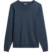 Superdry Homme Pull Ras-du-cou en Laine Mérinos Bleu Marine Taille: Xxl