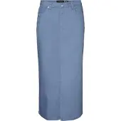 Vero Moda Wild Lucky Long Skirt Bleu L Femme