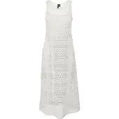 Vero Moda Honey Lace Sleeveless Long Dress Blanc XL Femme