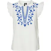 Vero Moda Vacation Sleeveless Blouse Blanc M Femme