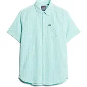 Superdry Seersucker Short Sleeve Shirt Vert 2XL Homme