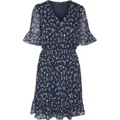 Vero Moda Robe d’été 'VMSMILLA' bleu marine / émeraude / vert clair / rose clair