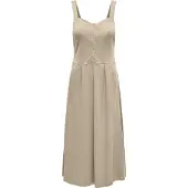 ONLY Jany Sleeveless Long Dress Beige M Femme