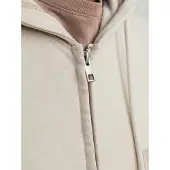 Jack & Jones Faded Plus Size Full Zip Sweatshirt Beige 4XL Homme