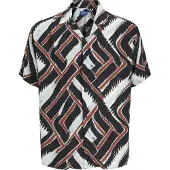 Jack & Jones Luke Iko Short Sleeve Shirt Multicolore S Homme