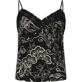 Superdry Vintage Cami Sleeveless Blouse Noir S Femme