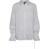 Pieces Essi Regular Long Sleeve Shirt Blanc L Femme