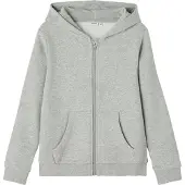 Name it Lena Card Full Zip Sweatshirt Gris 7-8 Years Enfants