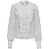 ONLY Pgsila Life Dobby Long Sleeve Blouse Beige XS Femme