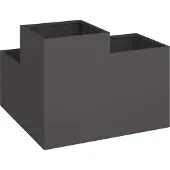 vidaXL Cache-pot de jardin Rouillé 80 x 80 x 60 cm