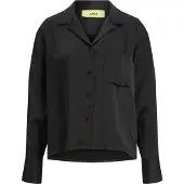 Jack & Jones Eva Comfort Satin Jjxx Long Sleeve Shirt Noir L Femme