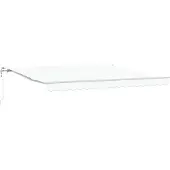 vidaXL Store à rallonge blanc 400 x 350 cm en tissu et aluminium