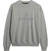 Superdry Femme Sweat ras du cou Décontracté British Design Grey Taille: 42
