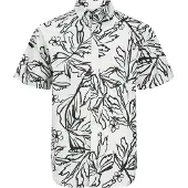 Jack & Jones Chemise 'JORLafayette' noir / blanc