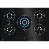 Electrolux Table de cuisson gaz 75cm 5 feux noir - - EGG75372K -