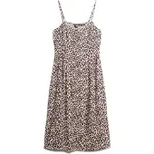 Superdry Print Button Cami Sleeveless Midi Dress Rose 2XS Femme